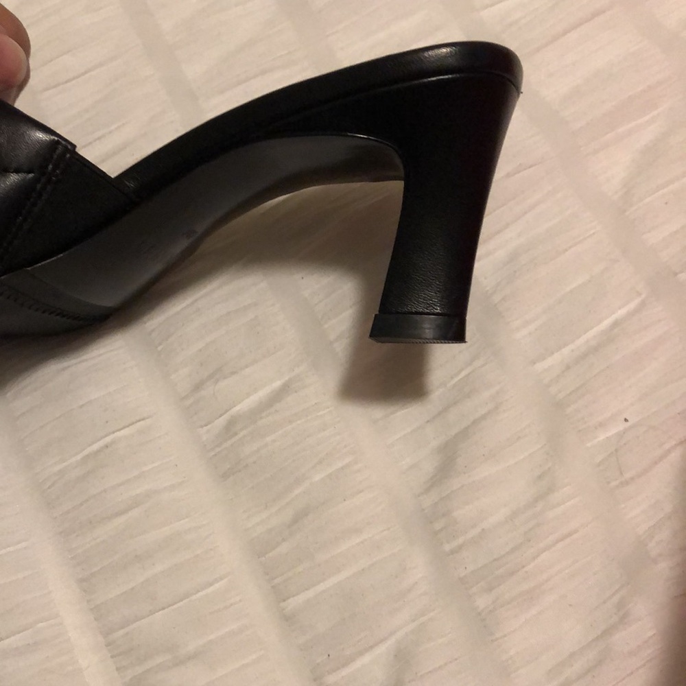 Leather studded heel slide - Picture 4 of 7